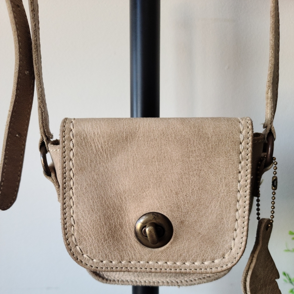 Roots Leather Mini Crossbody Bag